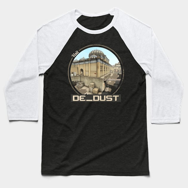 Visit Dust Baseball T-Shirt by R4Design